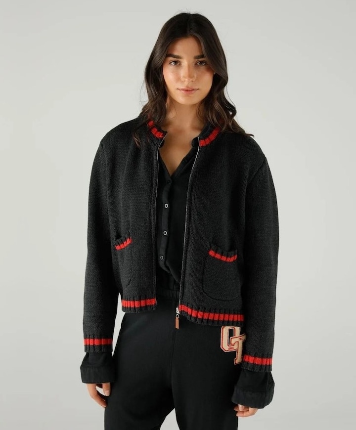 Dames vest grijs