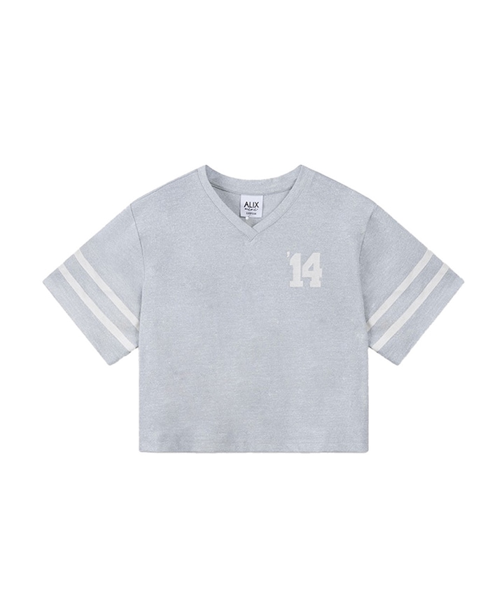 Meisjes t-shirt zilver