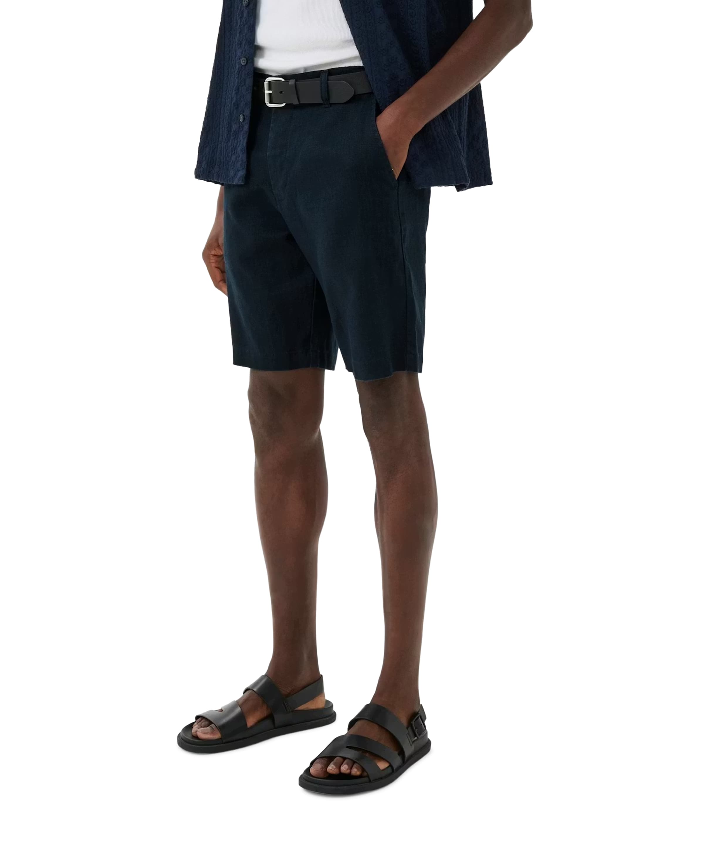 MAharlow heren korte broek blauw