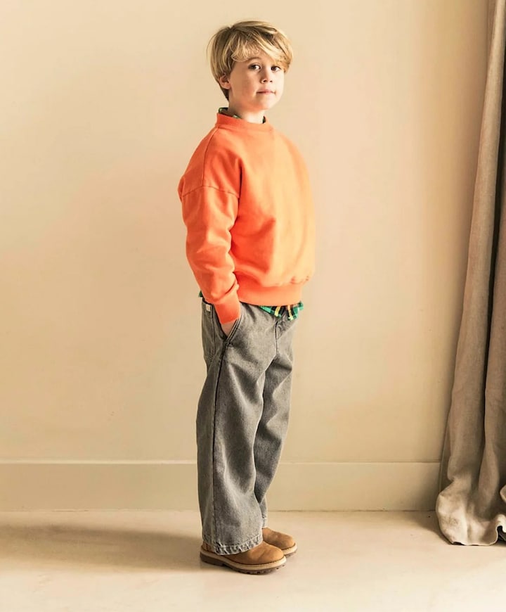 Jongens sweater oranje