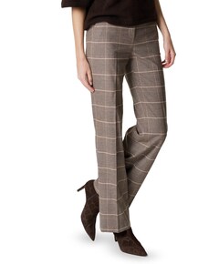 Jenny Wide Leg dames broek bruin
