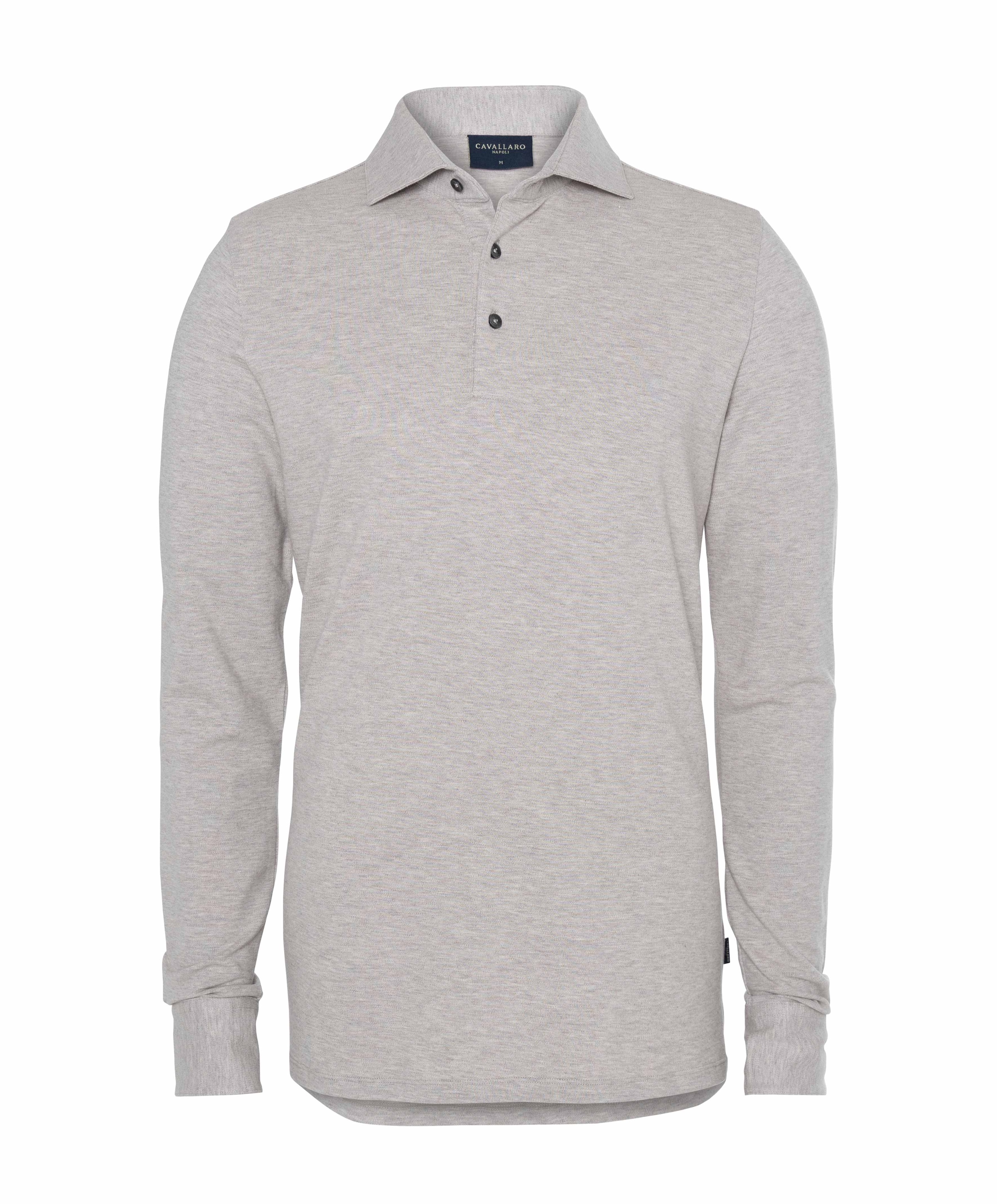 Heren polo grijs