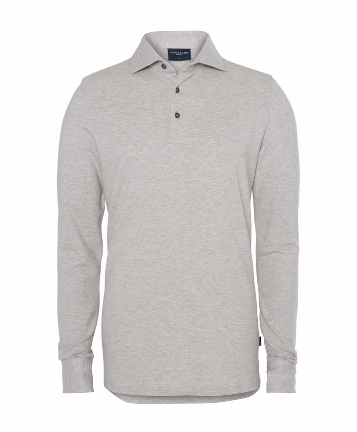 Heren polo grijs