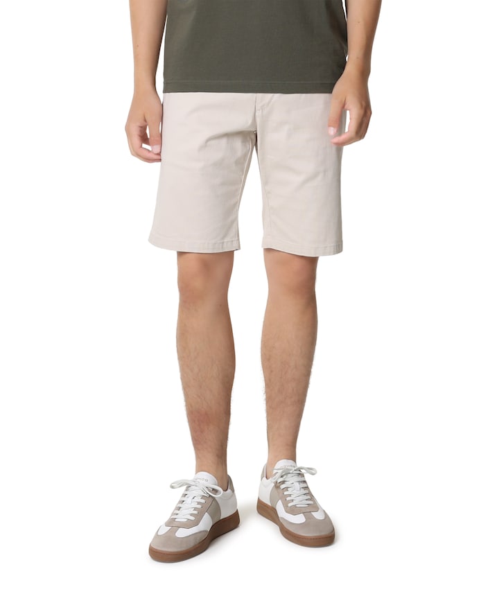 Flat Front Shorts Collection heren korte broek beige