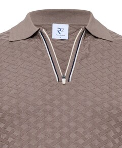 Heren polo beige