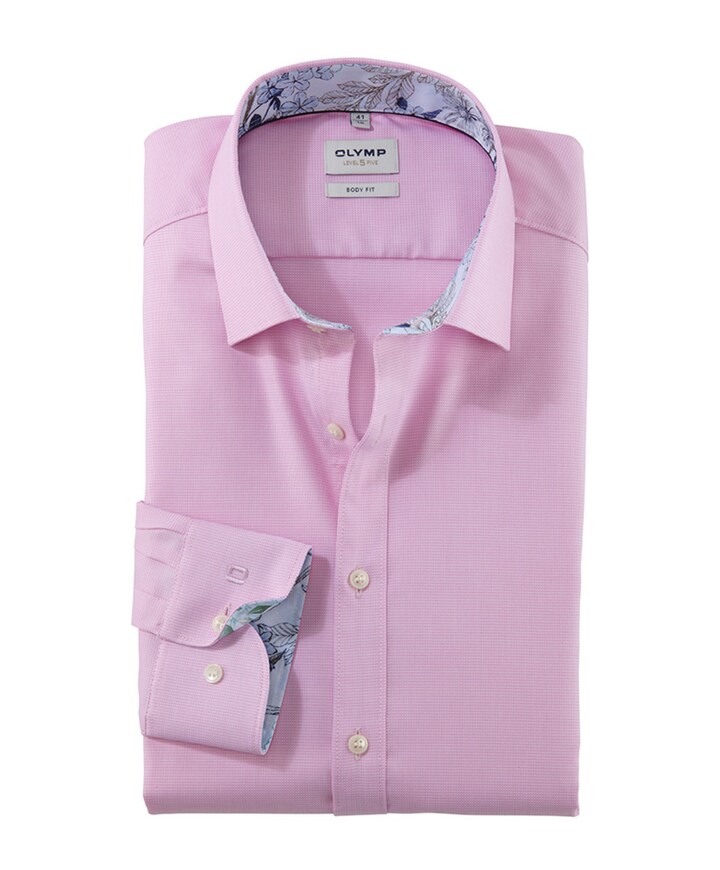 Overhemd lange mouw roze