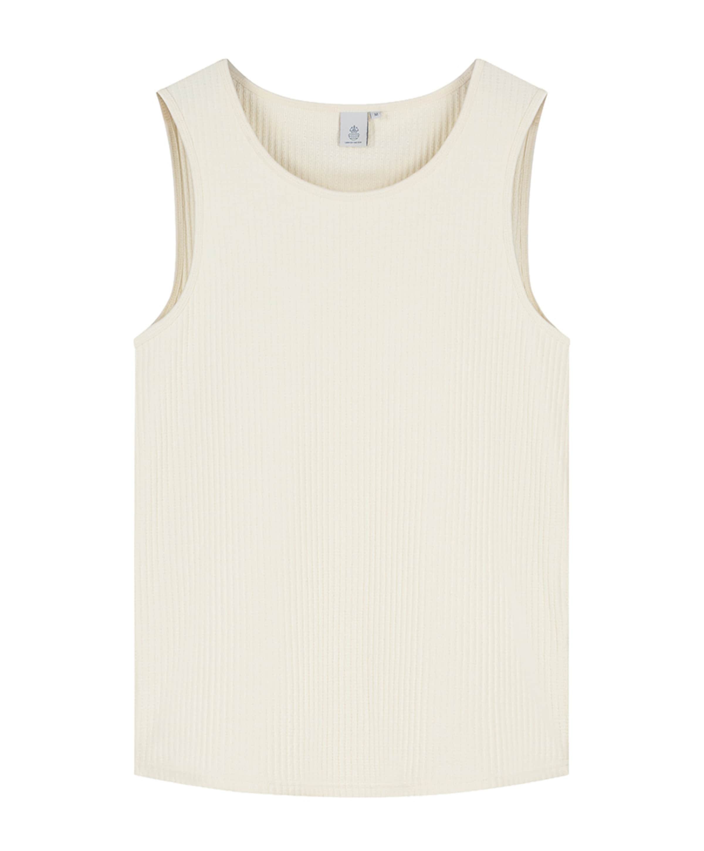 Heren singlet ecru