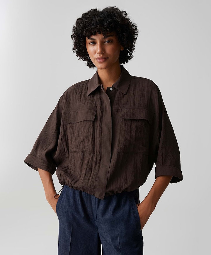 Dames blouse bruin