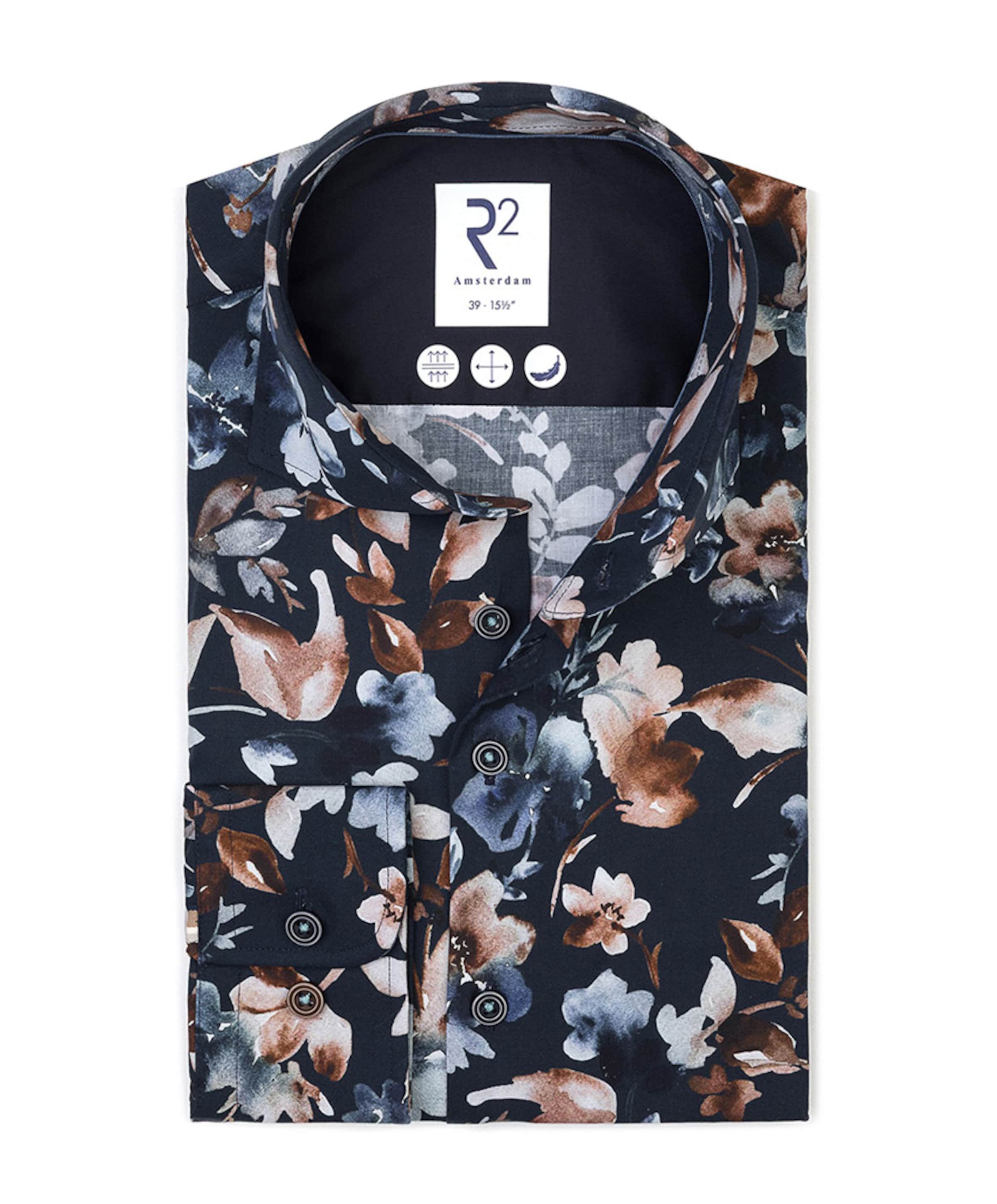 Overhemd lange mouw blauw