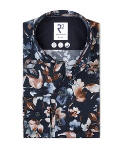 Overhemd lange mouw blauw