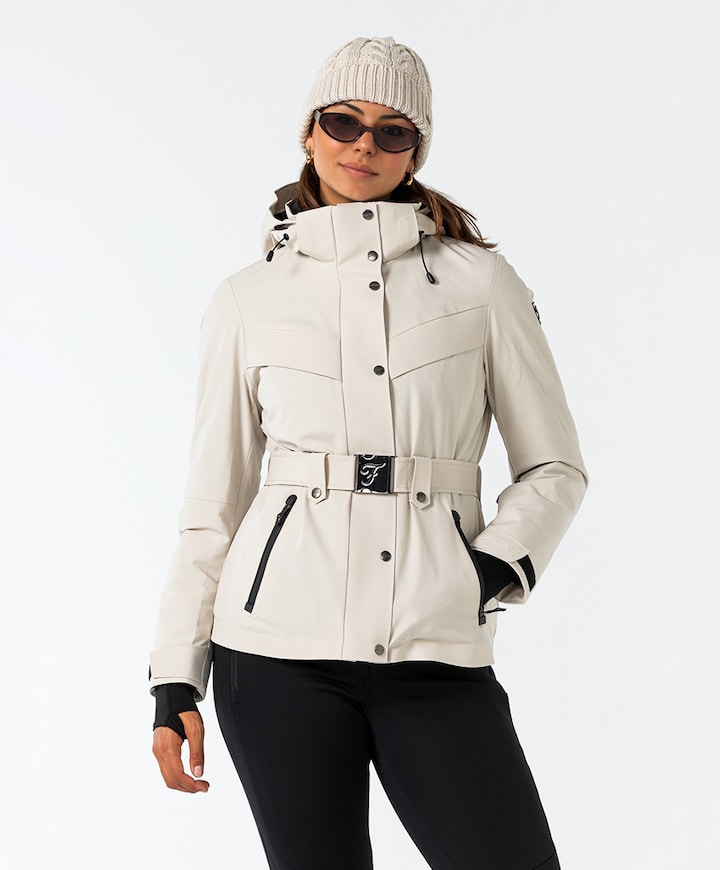 Dames ski-jas beige