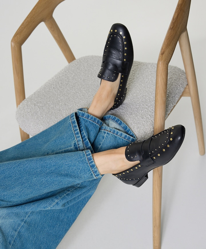 Yosan dames loafers zwart