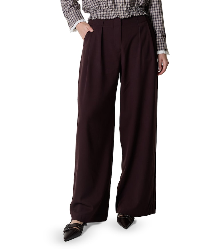 dames pantalon bordeaux