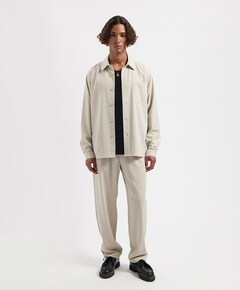 Heren overshirt beige