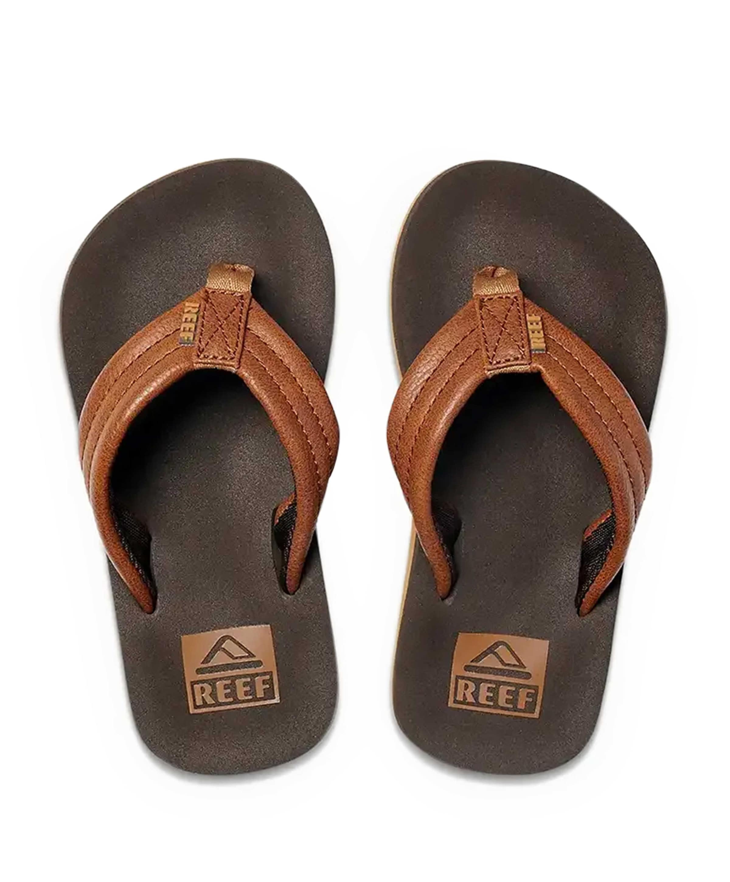 KIDS AHI jongens slippers bruin