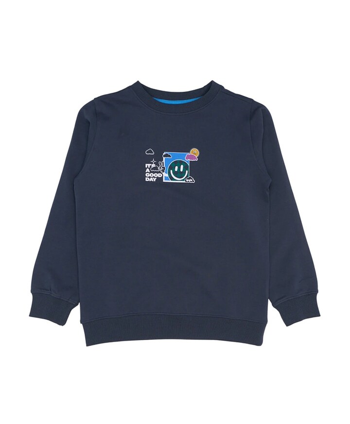Jongens sweater blauw