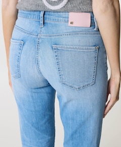 Paris flared  dames broek blauw