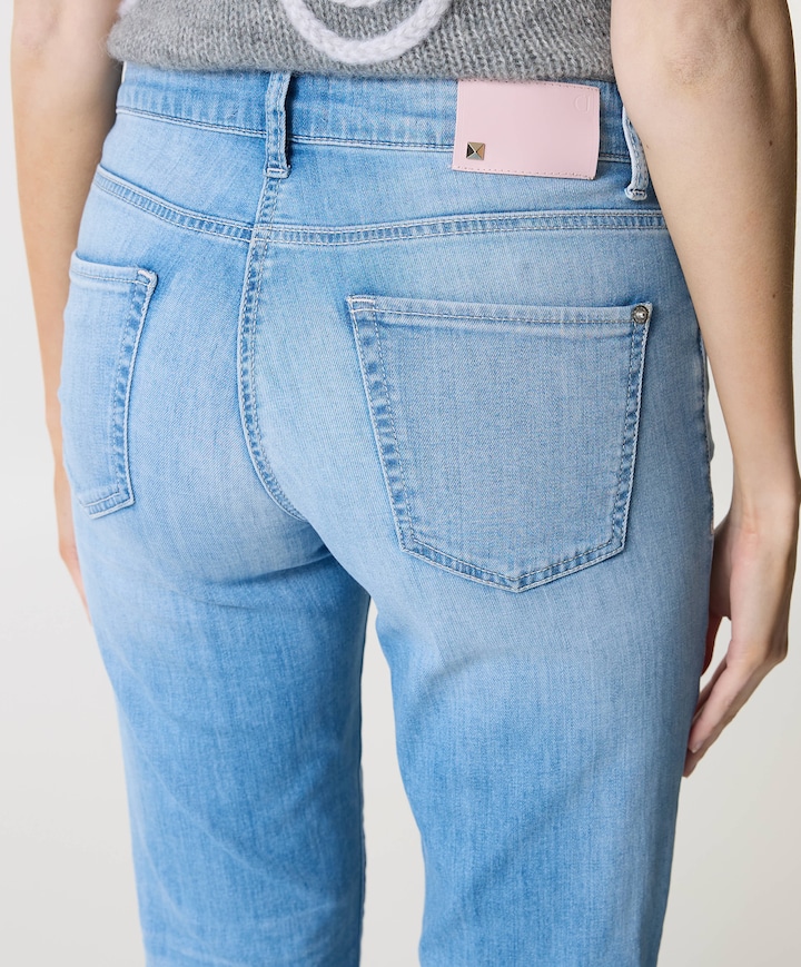 Paris flared  dames broek blauw