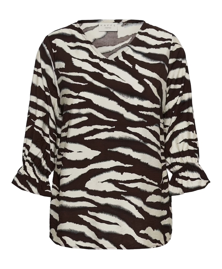 Dames blouse bruin