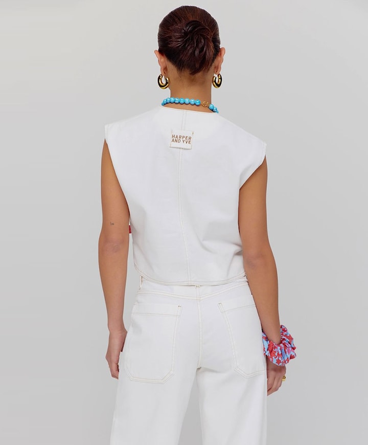 Gilet ecru