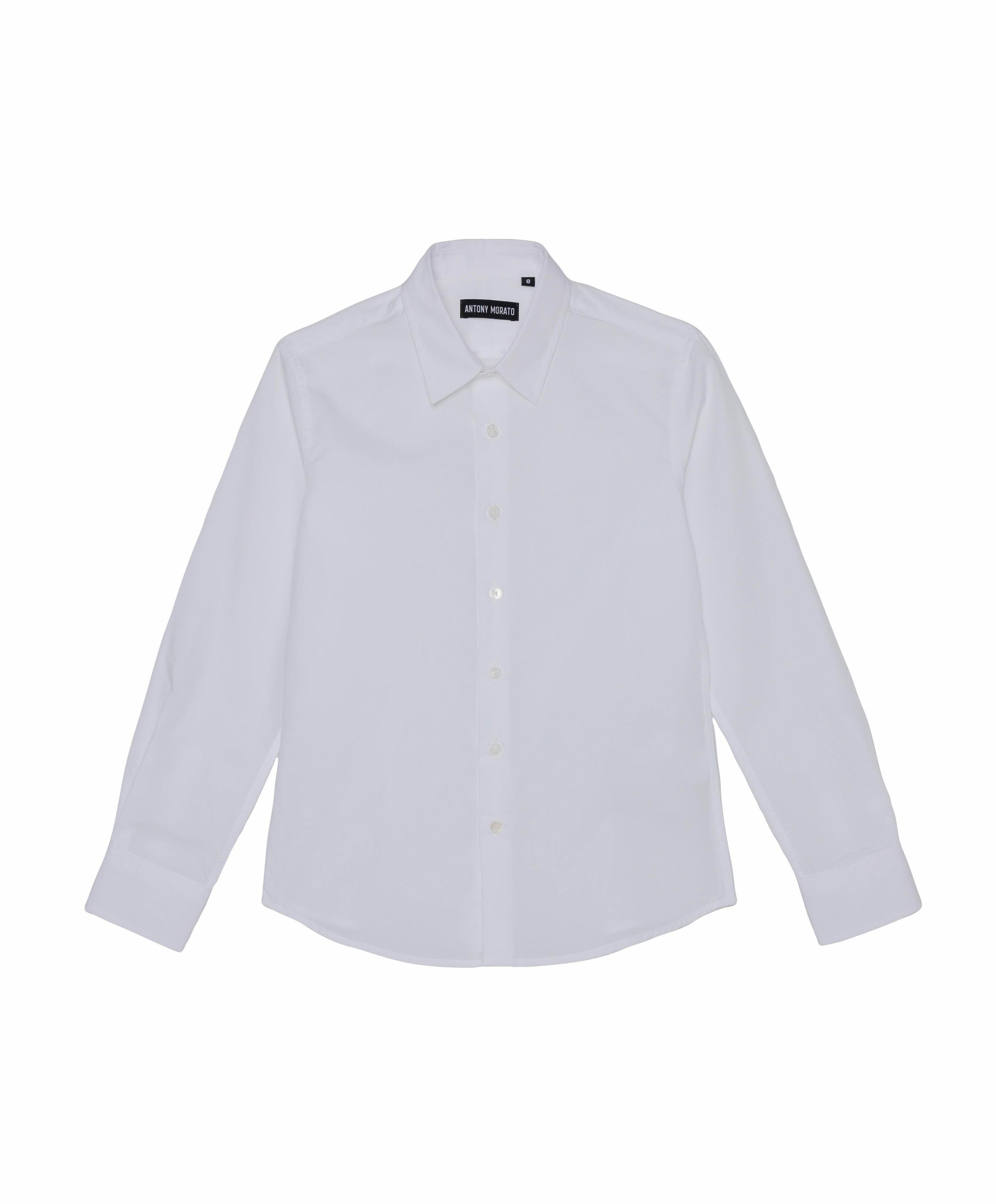 Jongens overhemd lange mouw wit