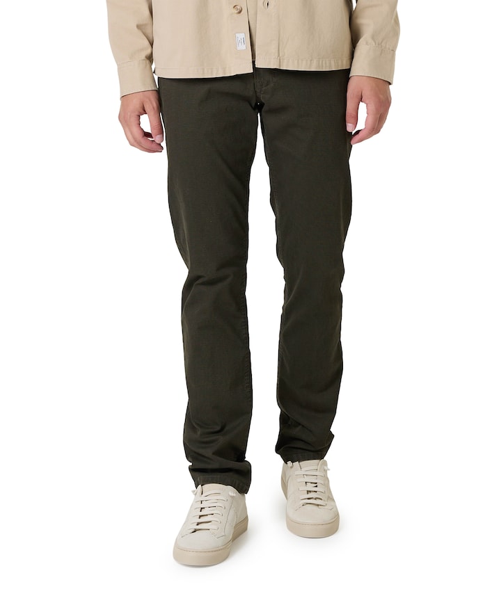 5-Pocket Modern Fit heren broek groen
