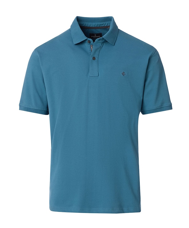 Heren polo blauw