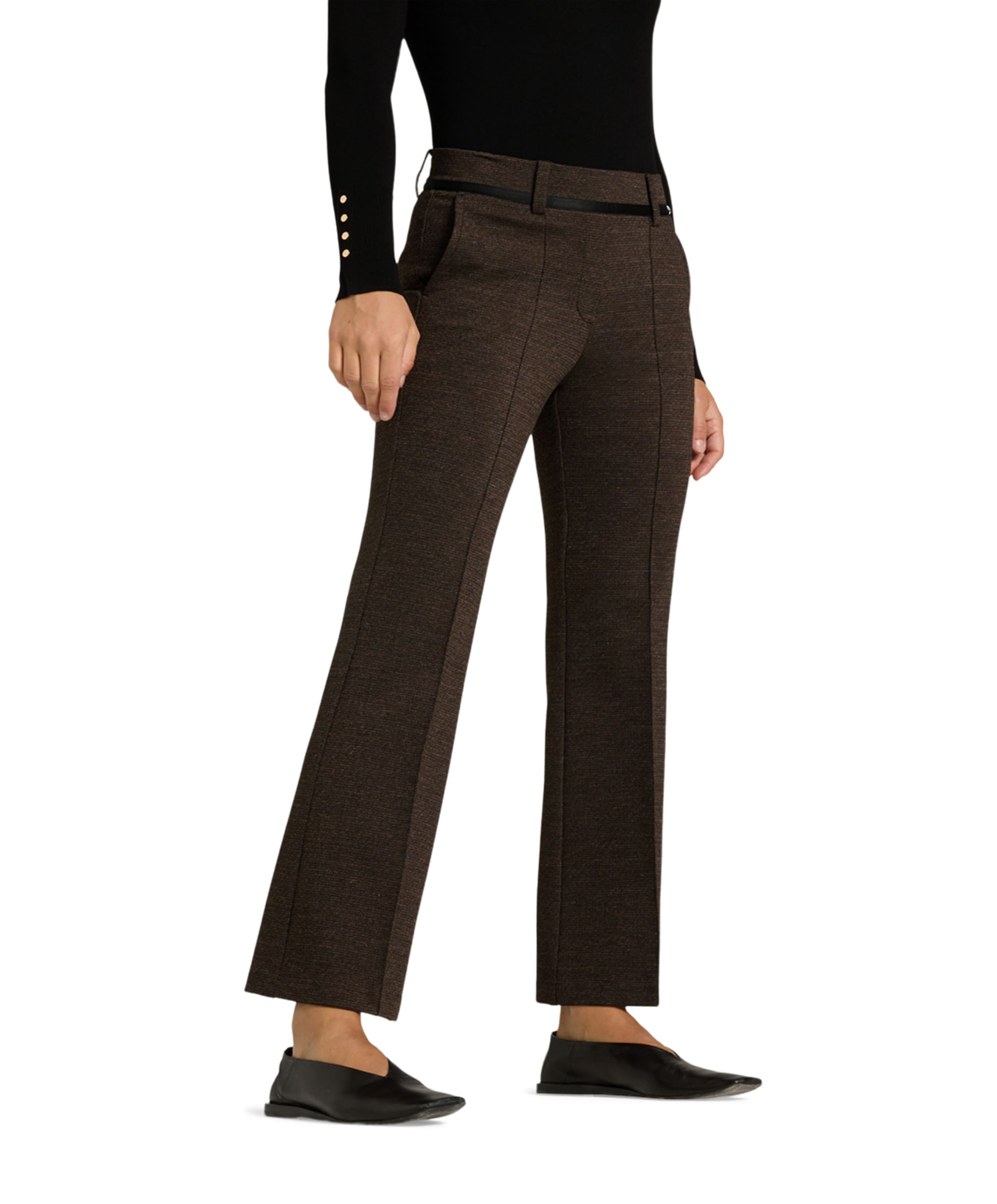 Francoise cropped dames broek bruin