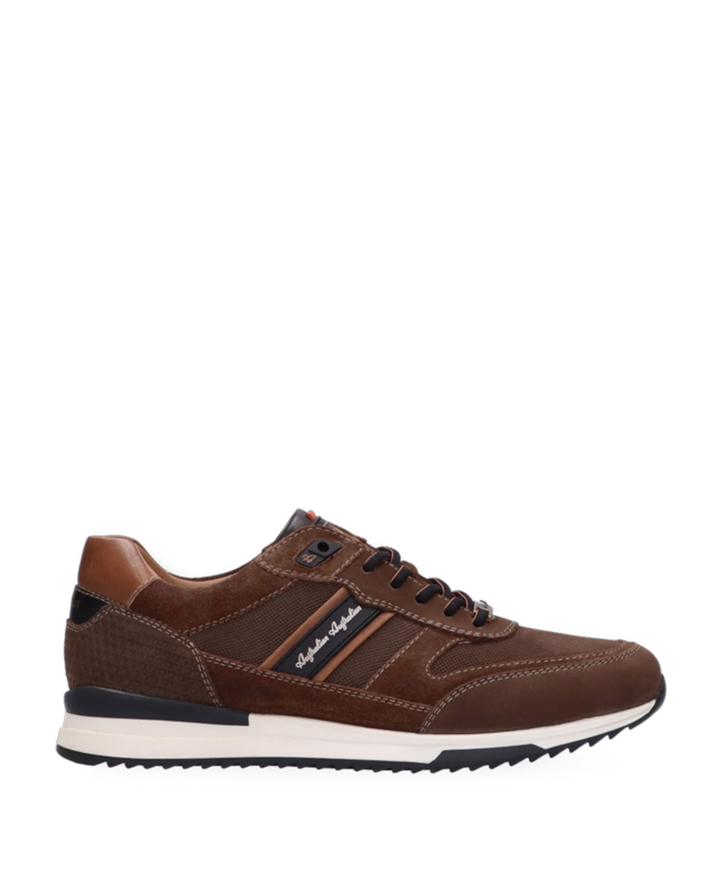 Filmon leather heren sneakers bruin