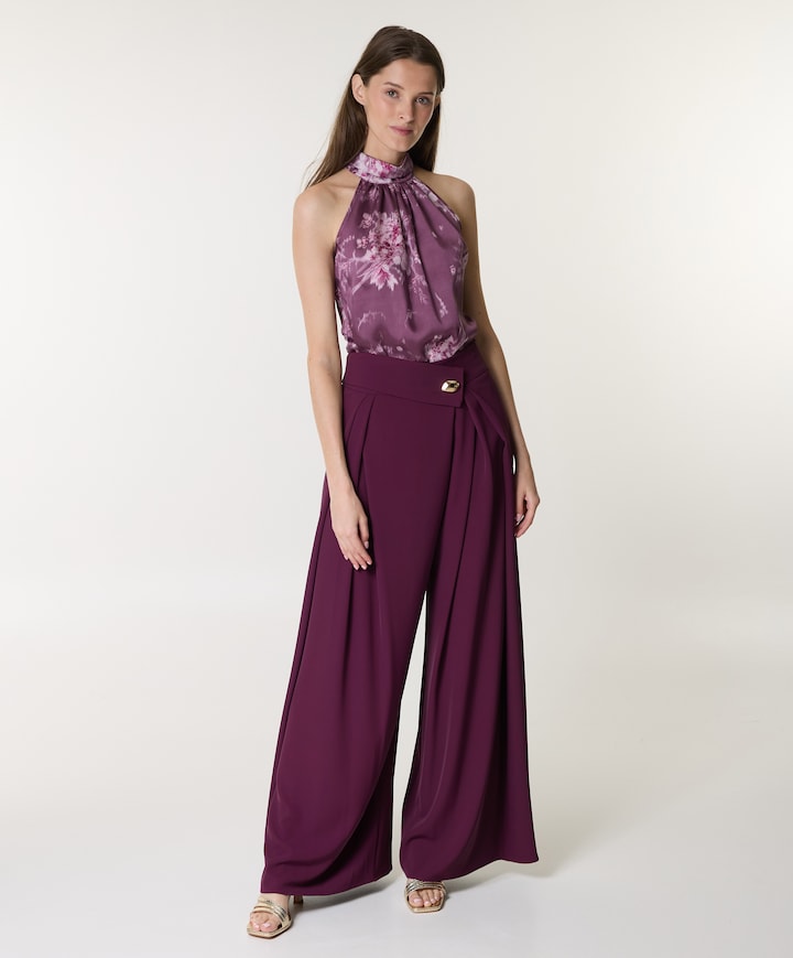 BACI PAREO.F001-P - Pantalone dames broek bordeaux