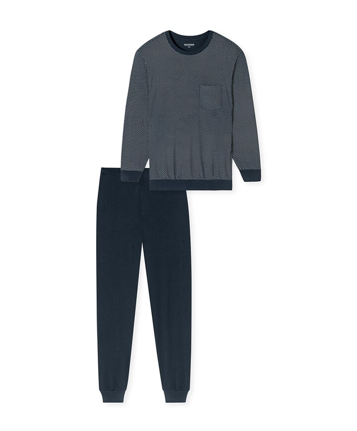 Heren pyjamaset blauw