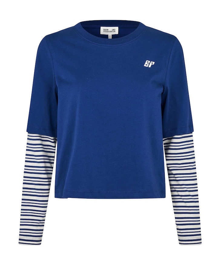 Dames longsleeve blauw