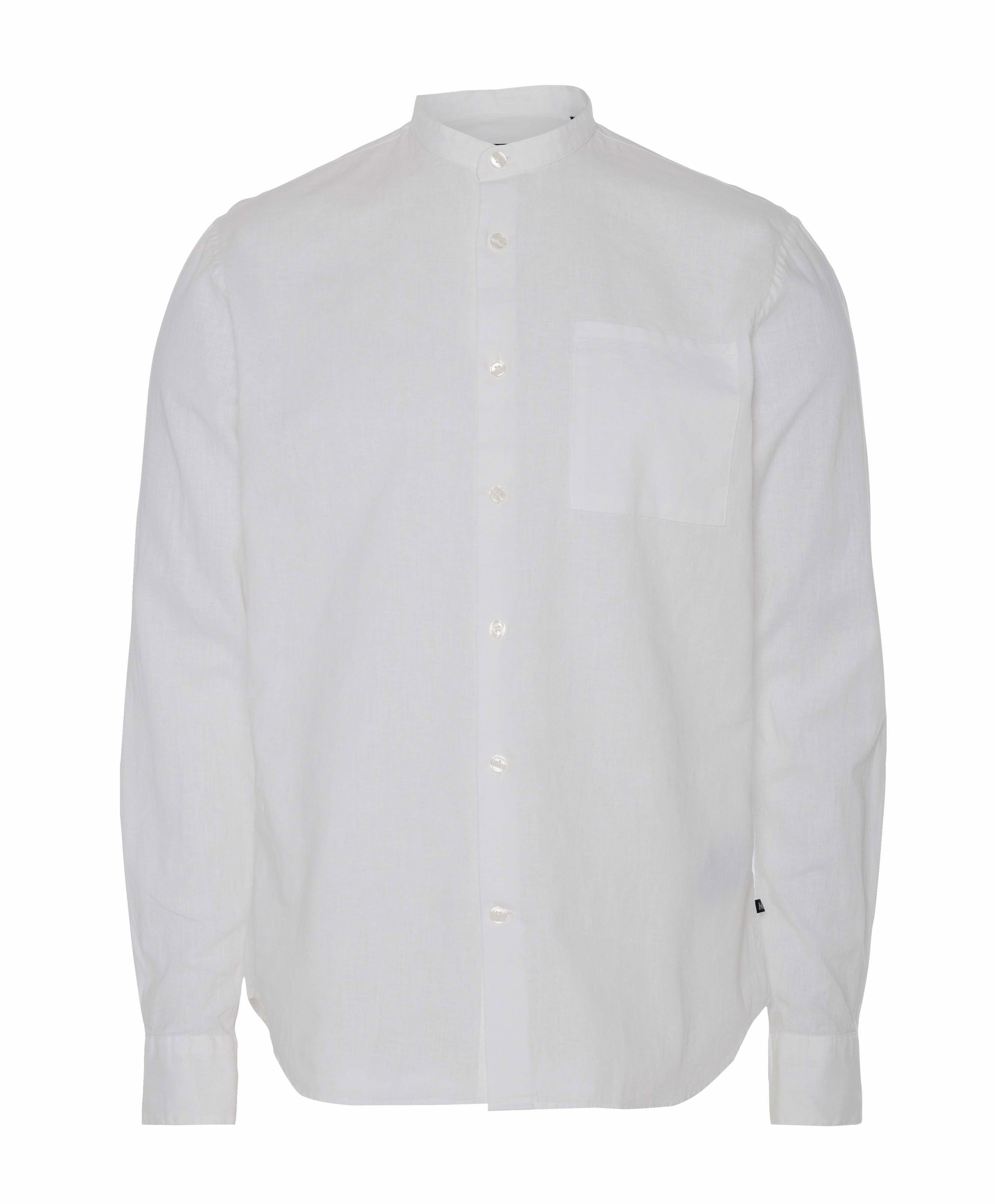 Heren overhemd lange mouw ecru