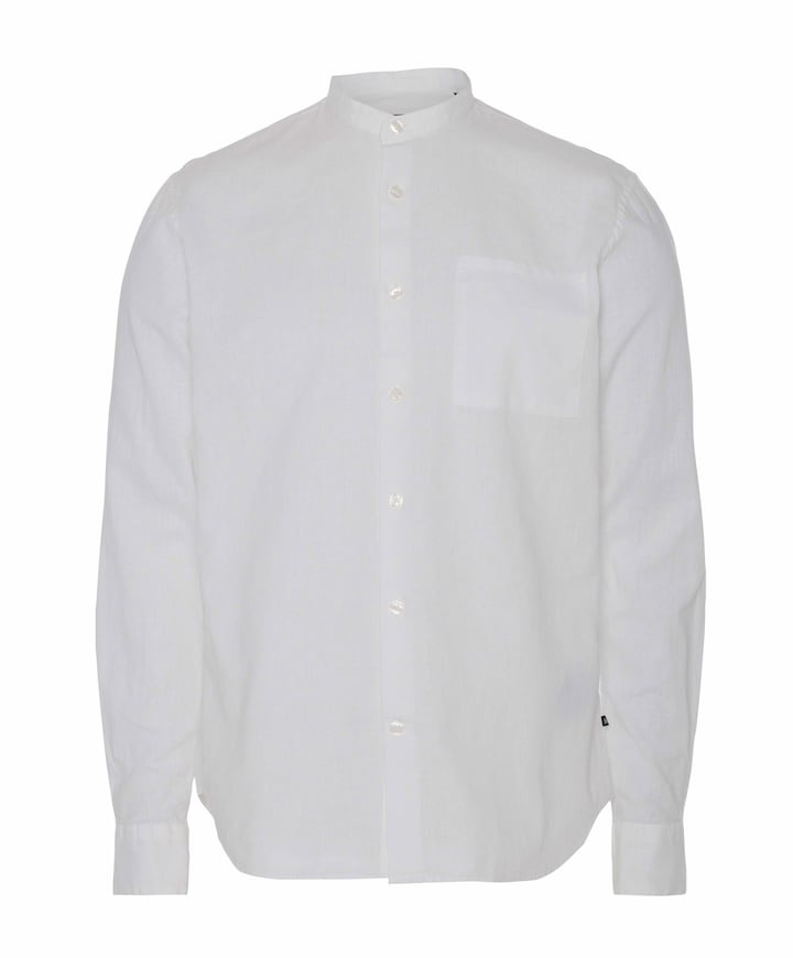 Heren overhemd lange mouw ecru