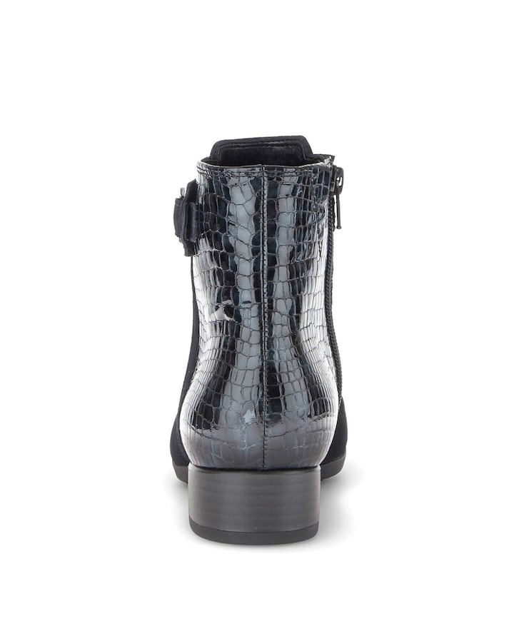 dames enkellaarzen blauw