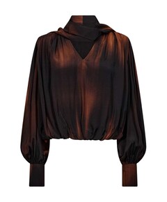 Dames blouse bruin