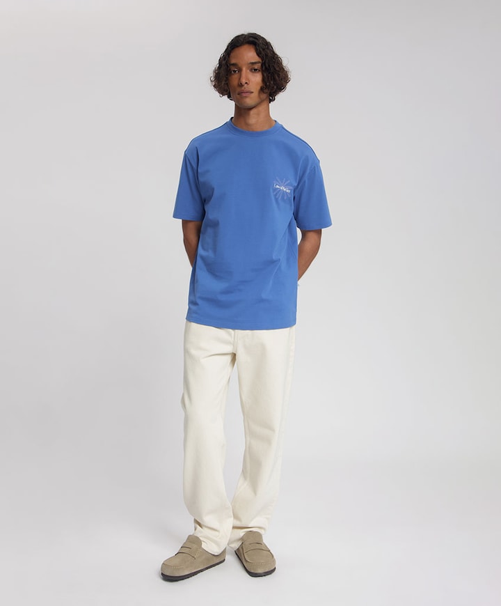 Heren T-shirt blauw