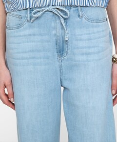 Wide dames broek blauw