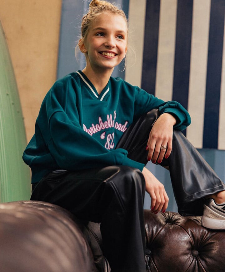 Meisjes sweater groen