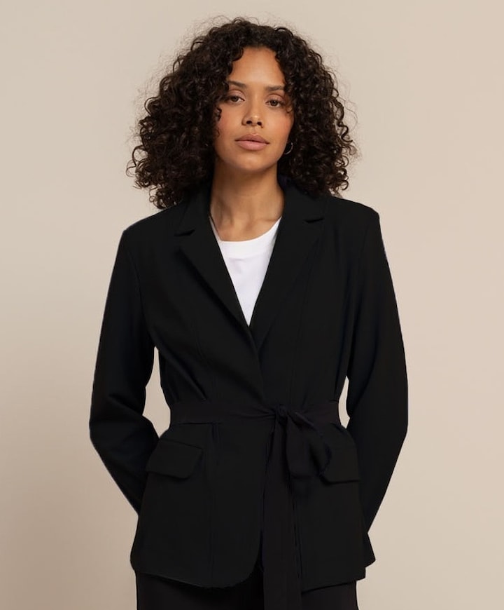 Dames blazer zwart