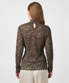 Dames top bruin