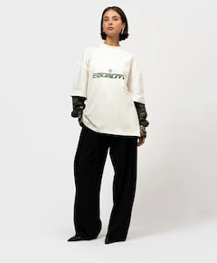 Uniseks longsleeve ecru