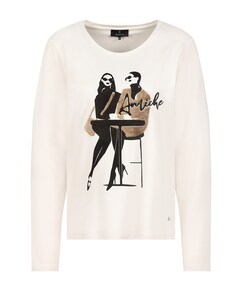 Dames longsleeve beige