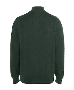 Heren trui met rits groen