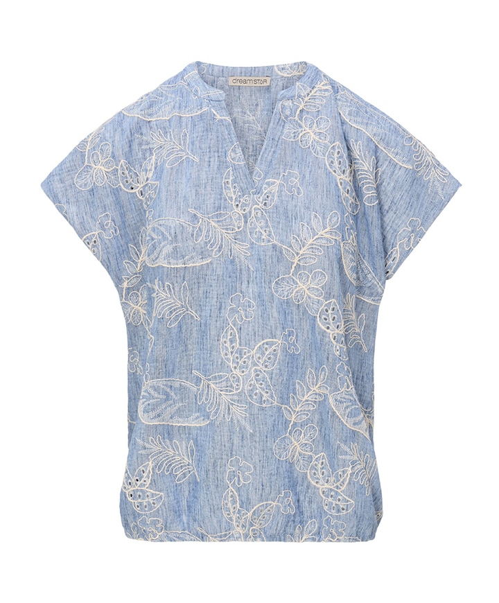 Dames blouse blauw