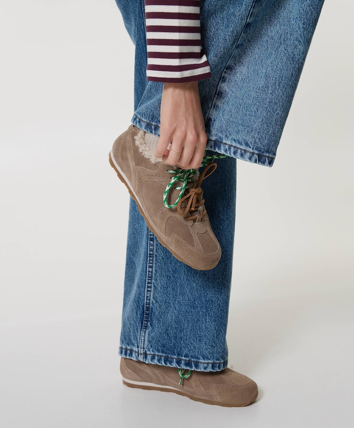 dames sneakers beige