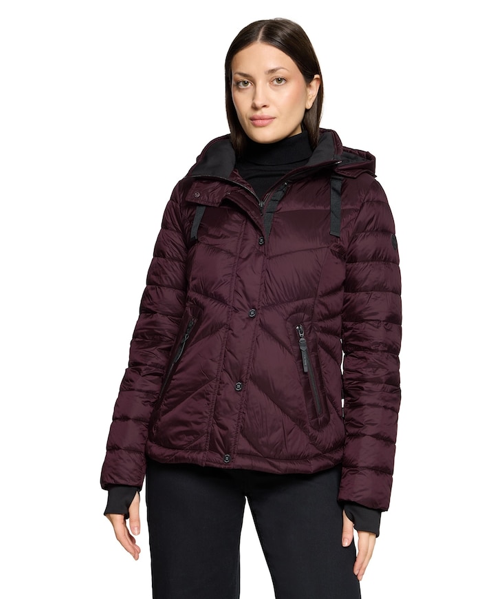 Dames jas bordeaux