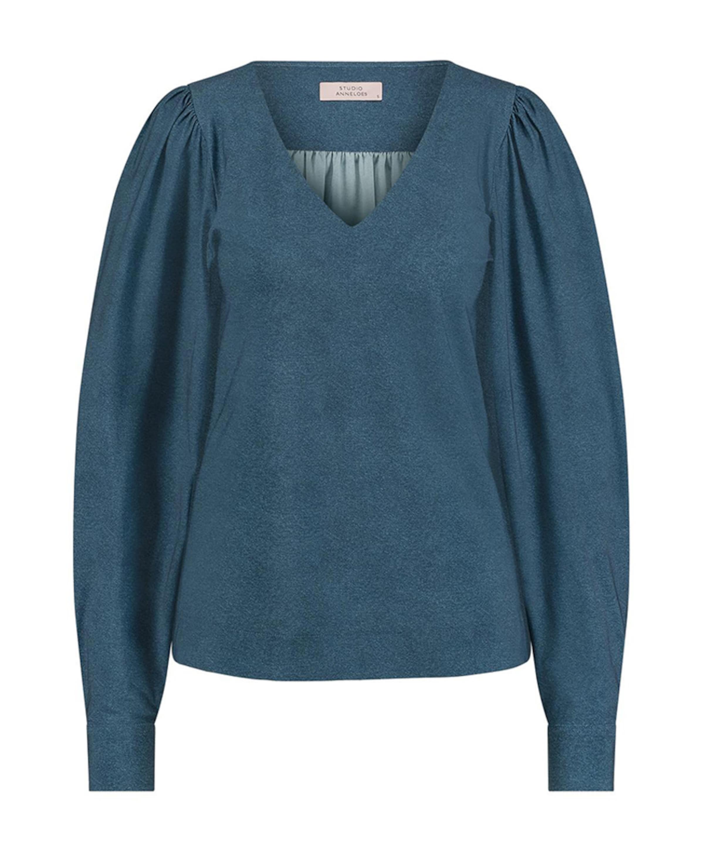 Dames blouse blauw
