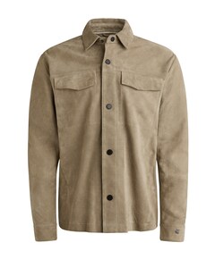 Overshirt lange mouw beige