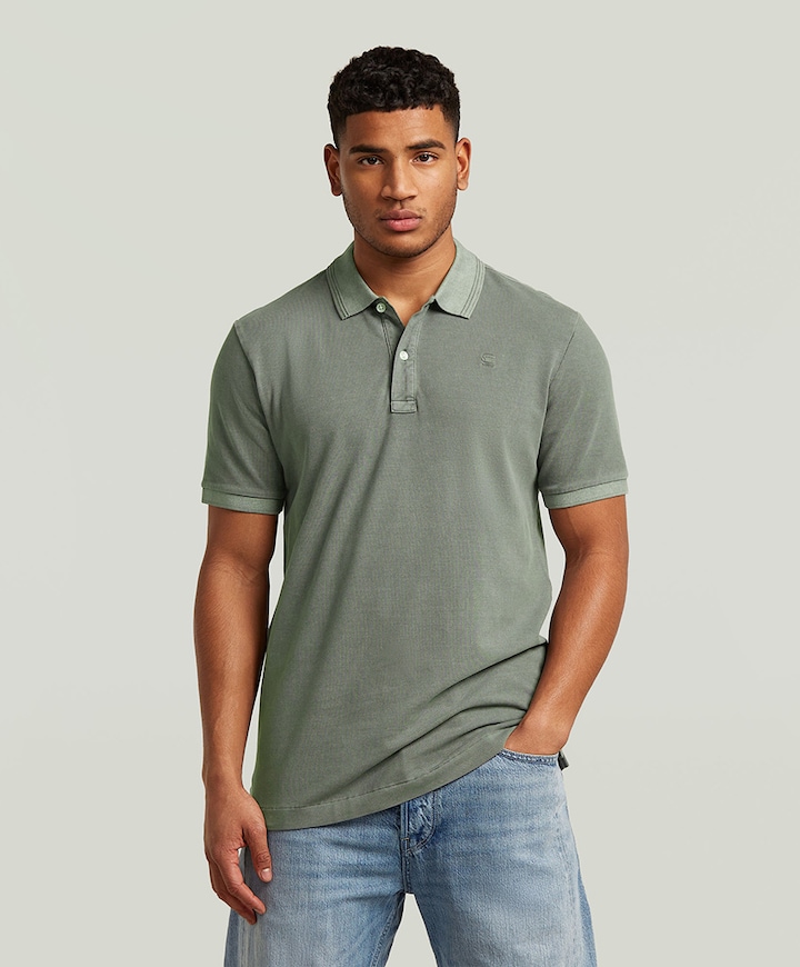 Heren polo groen